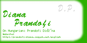 diana prandofi business card